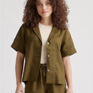 Quince 100% European Linen Short Sleeve Shirt